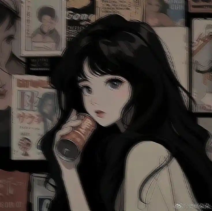 black anime dp