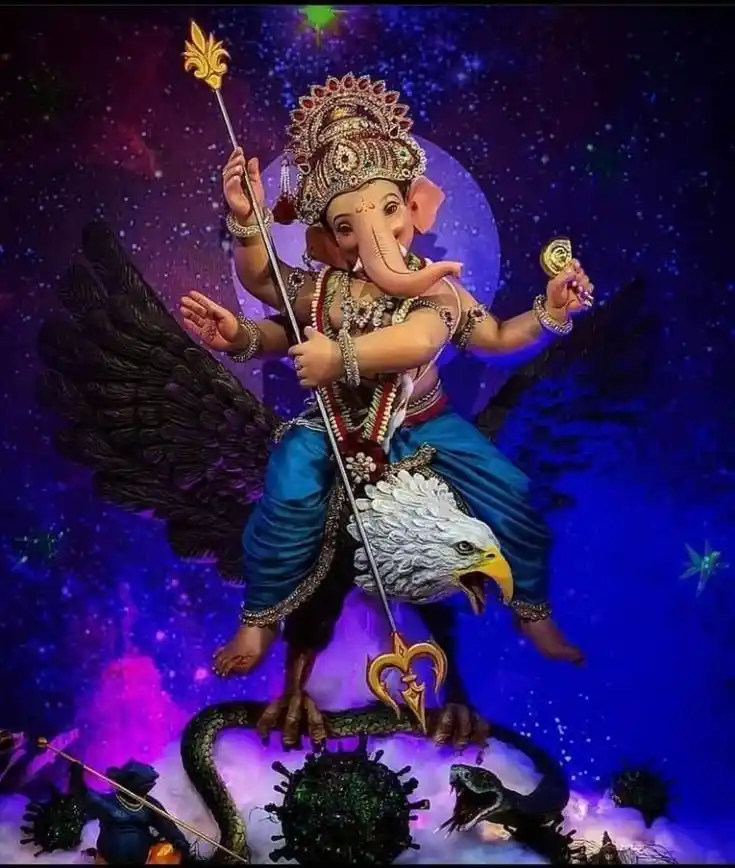 ganpati wallpaper for pc black background